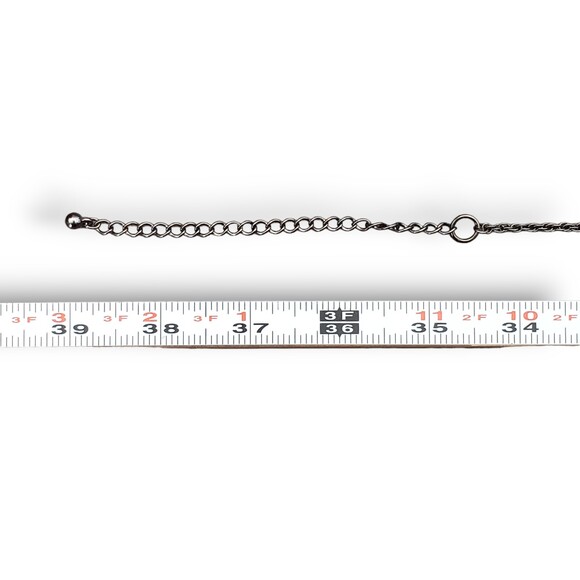 Chico's Long Black Clear Satellite Bead Necklace Long Adjustable Length - Picture 7 of 7